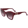 Image de Lunettes de Soleil Liu Jo LJ754S 604 BURGUNDY 56/18/140 Femme