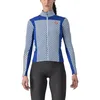 Image de Castelli Défi 2 Jersey FZ Maillot de Cyclisme Homme/Femme Respirant et Léger avec Zip Frontal Haute Performance pour Conditions Mixtes, Sodalite Blue/Sterling Blue, Large