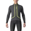 Image de CASTELLI 4522508-030 FLIGHT JACKET AIR Men's Jacket Dark Gray/Electric Lime XL
