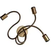 Image de creative cables Lampe Mini Spot Spotlight GU1d0 Flex 60 Murale ou de Plafond - avec Ampoule, Bronze satiné