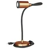 Image de creative cables Table Flex GU1d0 lampe de table articulée avec mini spot LED et prise bipolaire - Avec ampoule, Cuivre satiné