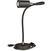 Image de creative cables Table Flex GU1d0 lampe de table articulée avec mini spot LED et prise bipolaire - Avec ampoule, Noir
