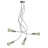 Image de creative cables Flex 90 plafonnier articuléà lumière Diffuse avec Ampoule LED ST64 - sans Ampoule, Titane satiné
