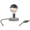 Image de creative cables Lampe de Table Posaluce Half Cup en métal - Chromé, Interrupteur