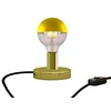 Image de creative cables Lampe de Table Posaluce Half Cup en métal - Laiton, Interrupteur