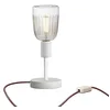 Image de creative cables Lampe de Table Alzaluce Tiche en métal - Blanc Mat, Interrupteur