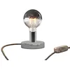 Image de creative cables Lampe de Table Posaluce Half Cup en métal - Chromé, Dimmer