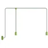 Image de creative cables F-Snake EIVA Lampe d'extérieur IP65 avec 2 lumières et Rosace - sans Ampoule, Vert Prairie