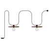 Image de creative cables Guirlande Lumineuse EIVA d'extérieur IP65 portative avec 2 Douilles - avec Ampoule, Cuivre satiné - Bronze satiné