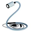 Image de creative cables GU1d-one Pastel Lampe avec Articulation sans Base et avec Mini Spot LED - avec Ampoule, Blue Ciel