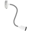 Image de creative cables Lampe Fermaluce Flex 30 avec Mini Rosace, Interrupteur et Mini Spot GU1d0 - avec Ampoule, Blanc Mat