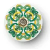 Image de creative cables - Fermaluce avec Mini Plateau Ellepì 'Majoliques' - sans Ampoule, Majolica Jaune - Vert