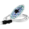 Image de creative cables Snake Eiva avec Abat-Jour Mini Plateau Ellepì 'Majoliques', Lampe portative d'extérieur, avec Douille IP65 étanche et fiche - sans Ampoule, Majolica Bleu