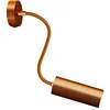 Image de creative cables Fermaluce Flex 30 Leuchte mit Mini Baldachin mit Schalter und Strahler mit Tub-E14 Lampenschirm - sans Ampoule, Cuivre satiné