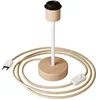 Image de creative cables Lampe de table en bois avec possibilité d'ajouter un abat-jour - Alzaluce Wood - Neutre