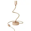 Image de creative cables Lampe de Table en Bois avec Articulation et lumière Diffuse - Table Flex Wood avec Prise Bipolaire - sans Ampoule, Neutre