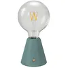 Image de creative cables - Lampe portative LED rechargeable Cabless01 avec ampoule globo G125 - Avec ampoule, Bleu canard
