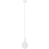 Image de creative cables - Suspension colorée en silicone avec câble textile - Avec ampoule, Blanc
