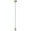 Image de creative cables - Suspension colorée en silicone avec câble textile - Sans ampoule, Vert Prairie