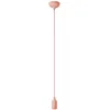 Image de creative cables - Suspension colorée en silicone avec câble textile - Sans ampoule, Saumon