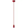 Image de creative cables - Suspension colorée en silicone avec câble textile - Sans ampoule, Rouge