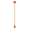 Image de creative cables - Suspension colorée en silicone avec câble textile - Sans ampoule, Orange