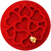Image de Silikomart Mini Decor Lot de 6 tapis en silicone pour décoration alimentaire 7,9 cm de diamètre x 0,3 cm de haut, mini LoveDecor