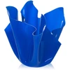 Image de Iplex - Vase drapé slim bleu/transparent - 22x22x21 cm OS