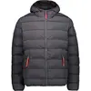 Image de CMP Giacca Con imbottitura Feel Warm Flock e Cappuccio Jacket Homme, Anthracite, 56
