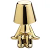 Image de Qeeboo Golden Brothers Lampe à Poser Personnage Doré (Sam)