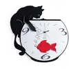 Image de HORLOGE ARTI CHAT+POISSON NOIR