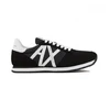 Image de A|X Armani Exchange pour homme. XUX017XCC68K489 Logo de la chaussure de course rétro noir (46), Plat, 1 à 3 cm, Lacets, Casuel