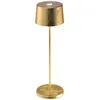 Image de Zafferano, Lampe Olivia Pro avec Feuille d'Or, Lampe de Table Portable et Rechargeable avec Contrôle Tactile, Adaptée pour le Salon et l'Extérieur, Dimmer 2700-3000 K, Hauteur 35 cm