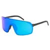Image de Out Of - Rams Adapta, lunettes de soleil sport avec verres Zeiss, fabriqués en Italie (Blue Lens - Black logo, M)