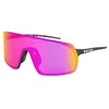 Image de Out Of - Rams, lunettes de soleil sport avec verres Zeiss, fabriquées en Italie (Violet lens - logo blanc, M)