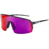 Image de Out Of - Plume, lunettes de soleil sport avec verres photochromiques polarisés, fabriqués en Italie, blanc, Large