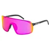 Image de Out Of - Rams Adapta, lunettes de soleil sport avec verres Zeiss, fabriquées en Italie (Violet Lens - logo blanc, M)