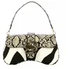 Image de Just Cavalli Sac femme tacheté et python avec plaque logo lettrage et serpent, multicolore, Taille unique