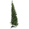 Image de Dmora - Sapin de Noël Aosta, Sapin artificiel extra épais à demi-mur, véritable Sapin effet PVC, 361 branches, hauteur 180 cm
