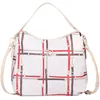 Image de U.S. Polo Assn. - Sac à main Houston Hobo en Nylon, crème-multicolore (34 X 8.5 X 37 cm)