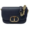 Image de TWIN SET Borsa a tracolla Awhi con Oval T Blue Grey