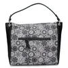 Image de Gattinoni Roma Sac à bandoulière noir imprimé Teodosia avec bandoulière pour femme, Noir , Taille unique