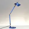 Image de lampe à poser Artemide Tolomeo Micro, bleu métallisé