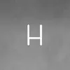 Image de Artemide Alphabet of Light Mur Lettre majuscule H