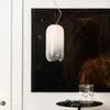 Image de Artemide Gople suspension en verre, blanche/argent