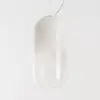 Image de Artemide Gople Mini suspension blanche/argentée