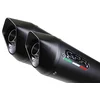 Image de GPR Pot échappement marque GPR compatible avec Ducati ST2 1997-2003, Furore Nero, Paire de pot d'échappement homologuées, livrées avec db killer amovible et raccords spécifiques