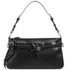Image de Pinko sac à épaule bandoulière Belt Bag Classic Vitello Morbi Black - Antique Gold noir