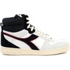 Image de Diadora - Baskets en Velours de Cuir Magic B blanc/noir 43