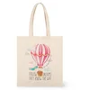 Image de Legami - Sac en coton, poche intérieure, avec soufflet, longue poignée, écologique, 38,5x42 cm, thème Air ballon, Air Balloon, Taglia unica, Utilitaire